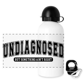 Undiagnosed: Unheilvolle Ästhetik - Panorama Trinkflasche mit Deckel 500 ml - Weiß - Vorne