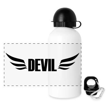 devil - Panoramic Thermal Bottle with Lid 500 ml - white - Front