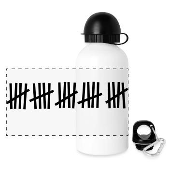 Tally 25 strokes - Panoramic Thermal Bottle with Lid 500 ml - white - Front