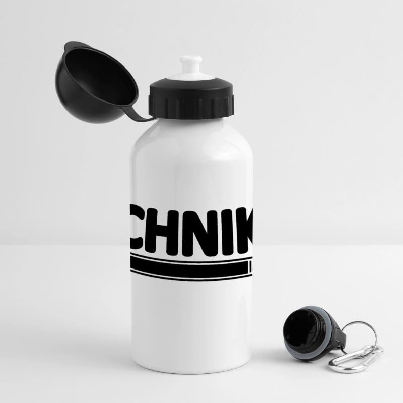 Techniker // Technikerin // Wird Techniker // lädt Panorama Trinkflasche mit Deckel 500 ml