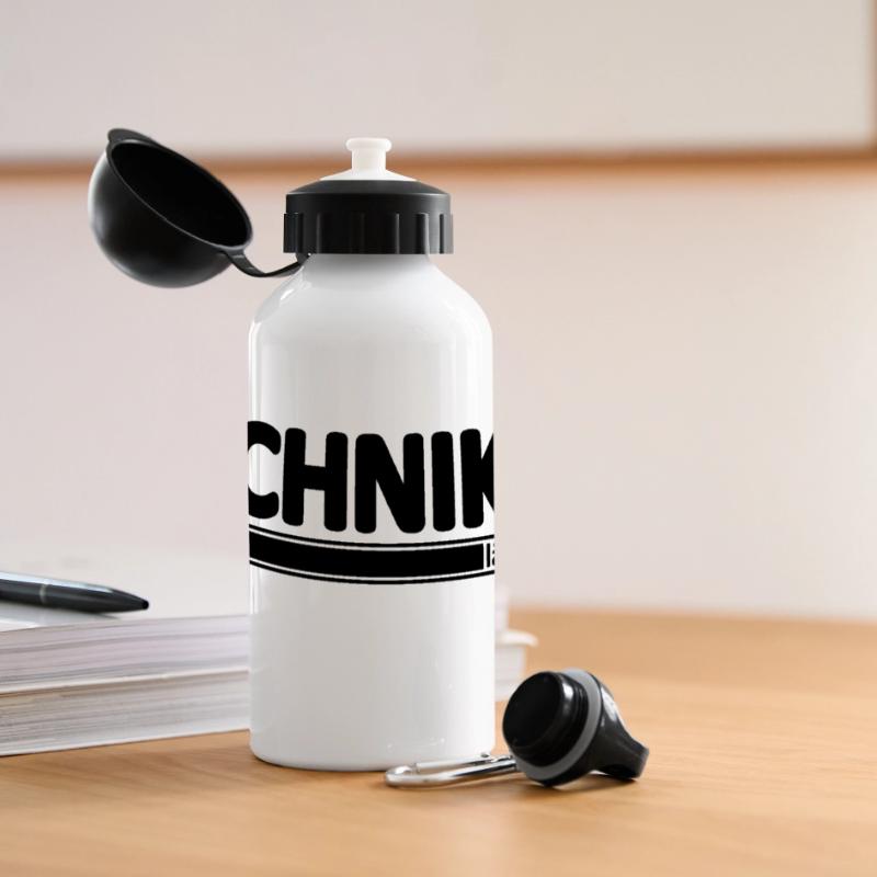 Techniker // Technikerin // Wird Techniker // lädt Panorama Trinkflasche mit Deckel 500 ml