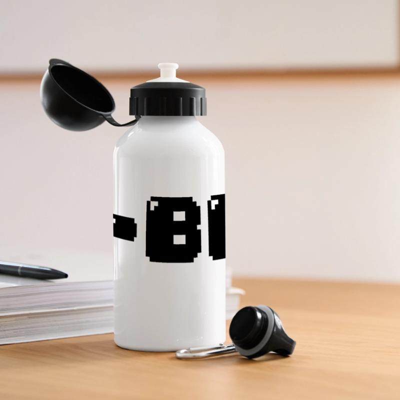 8-Bit Gourde panoramique avec couvercle 500 ml