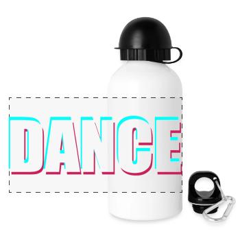 Dance - Panorama Trinkflasche mit Deckel 500 ml - Weiß - Vorne
