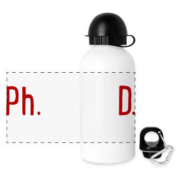 Ph.D. - Panoramic Thermal Bottle with Lid 500 ml - white - Front