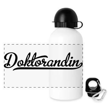 PhD student - Panoramic Thermal Bottle with Lid 500 ml - white - Front