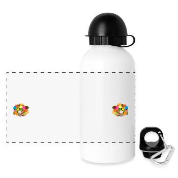 Coffin Yes, I do, funny saying bachelor party, marriage - Panoramic Thermal Bottle with Lid 500 ml - white - Front