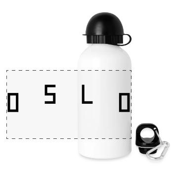 Oslo - Gourde panoramique avec couvercle 500 ml - blanc - Devant