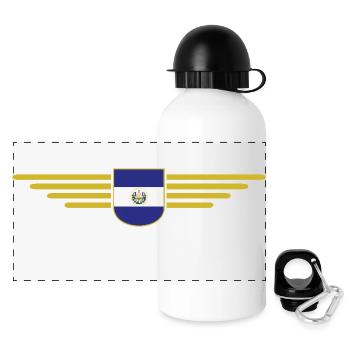 El Salvador T-Shirt Design - Panoramic Thermal Bottle with Lid 500 ml - white - Front