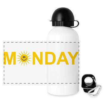 Monday - Panoramic Thermal Bottle with Lid 500 ml - white - Front
