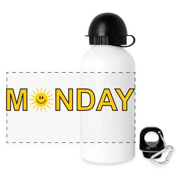 Monday - Panoramic Thermal Bottle with Lid 500 ml - white - Front