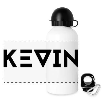 First name Kevin - Panoramic Thermal Bottle with Lid 500 ml - white - Front