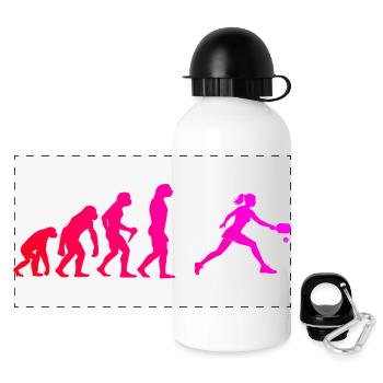 Pickleball trainer design for pickleball game fans - Panoramic Thermal Bottle with Lid 500 ml - white - Front