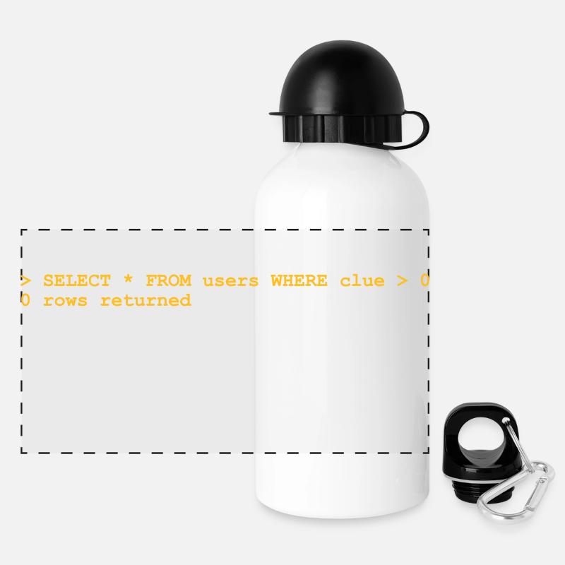 NERD HUMOR: Unwissenheit! - Panorama Trinkflasche mit Deckel 500 ml - Weiß