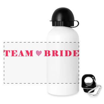 Équipe Bride - Gourde panoramique avec couvercle 500 ml - blanc - Devant