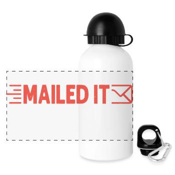 Mailed It Postal Worker Mailman - Panorama Trinkflasche mit Deckel 500 ml - Weiß - Vorne