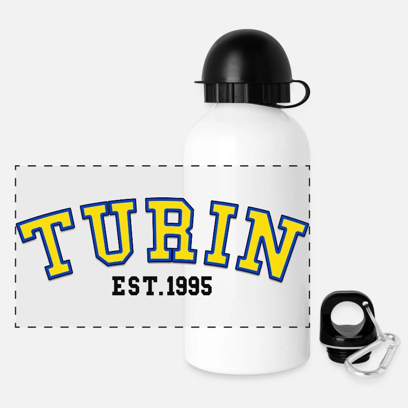 Turin Est.1995  - Panoramic Thermal Bottle with Lid 500 ml - white