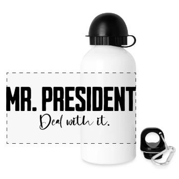 Mr President Saying - Panoramic Thermal Bottle with Lid 500 ml - white - Front