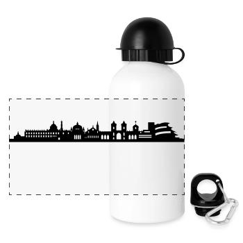 Skyline Potsdam longue - Gourde panoramique avec couvercle 500 ml - blanc - Devant