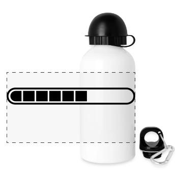 loading___f1 - Panorama Trinkflasche mit Deckel 500 ml - Weiß - Vorne