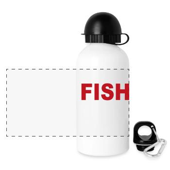 angling - Panoramic Thermal Bottle with Lid 500 ml - white - Front