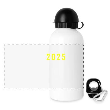 Malle 2025 - Panorama Trinkflasche mit Deckel 500 ml - Weiß - Vorne