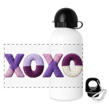XOXO Patchwork Love Style Vintage Mignon - Gourde panoramique avec couvercle 500 ml - blanc - Devant