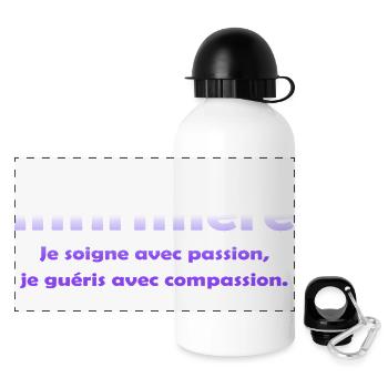 KRANKENSCHWESTER KRANKENSCHWESTER DOKTOR HUMOR DRÖLES 4 - Panorama Trinkflasche mit Deckel 500 ml - Weiß - Vorne