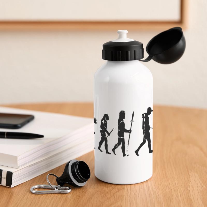 Deutscher Schäferhund Evolution Panorama Trinkflasche mit Deckel 500 ml