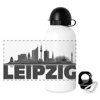 Leipzig 03 - Panoramic Thermal Bottle with Lid 500 ml - white - Front