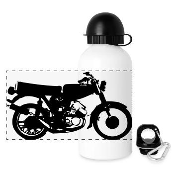 Simson cyclomoteur - Gourde panoramique avec couvercle 500 ml - blanc - Devant
