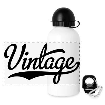vintage - Panoramic Thermal Bottle with Lid 500 ml - white - Front
