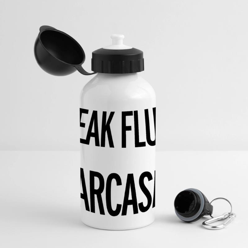Sarcasm Panorama Trinkflasche mit Deckel 500 ml