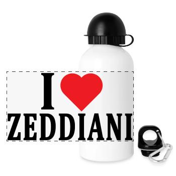 t-shirt Io amo Zeddiani t-shirt Sardegna - Panoramic Thermal Bottle with Lid 500 ml - white - Front
