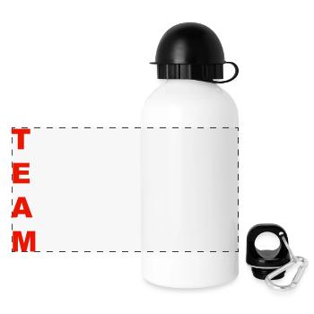 Teamwork - Panorama Trinkflasche mit Deckel 500 ml - Weiß - Vorne