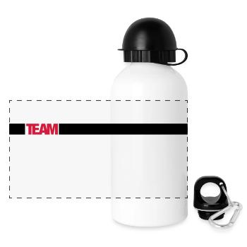 Équipe - Gourde panoramique avec couvercle 500 ml - blanc - Devant