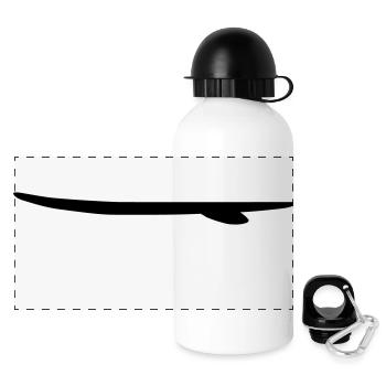 surfboard_vec_1 de - Panorama Trinkflasche mit Deckel 500 ml - Weiß - Vorne