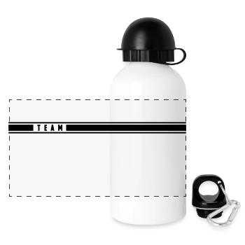 Team - Gourde panoramique avec couvercle 500 ml - blanc - Devant