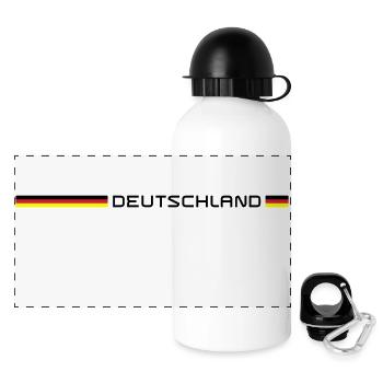 Deutschland - Panorama Trinkflasche mit Deckel 500 ml - Weiß - Vorne