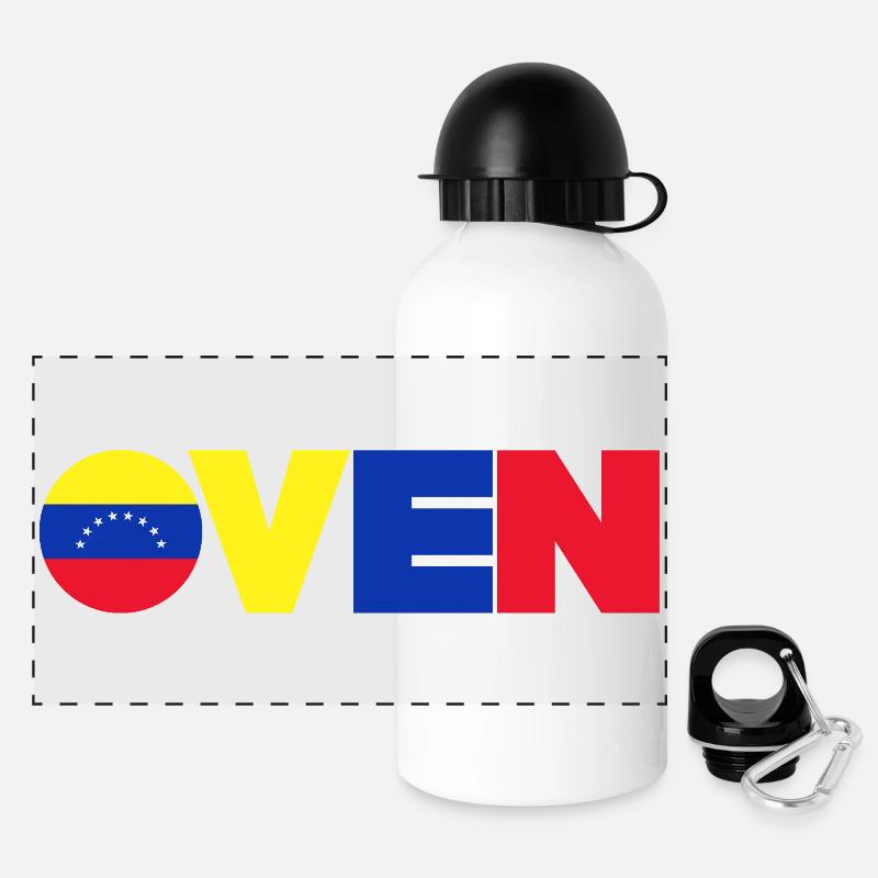 Venezuela - Panorama Trinkflasche mit Deckel 500 ml - Weiß