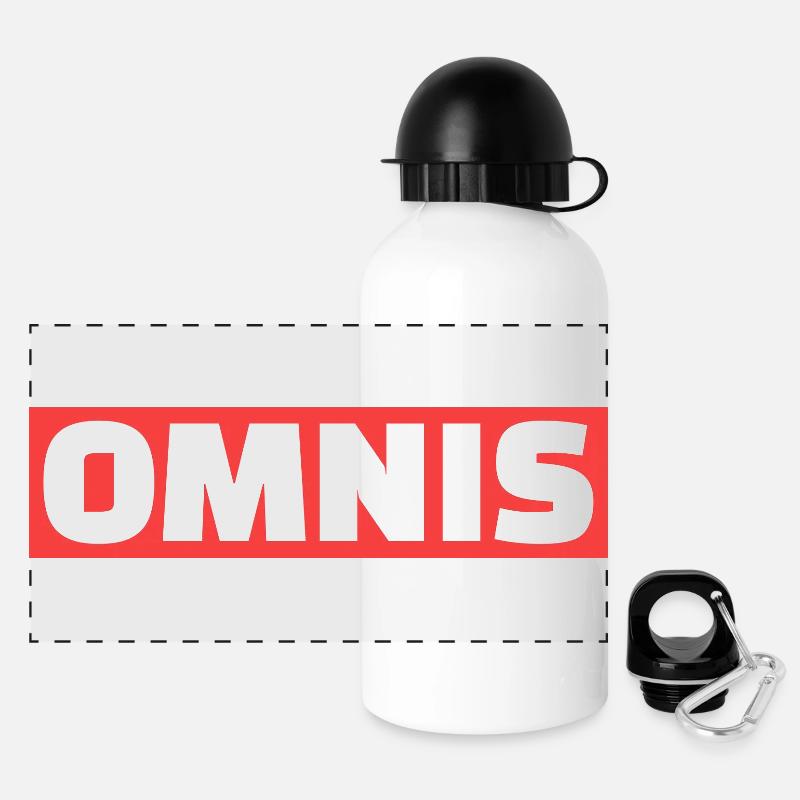 omnis - Gourde panoramique avec couvercle 500 ml - blanc
