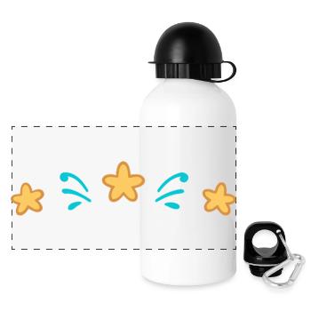 Aqua Star Shards - Panoramic Thermal Bottle with Lid 500 ml - white - Front