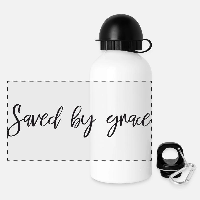 Saved by grace - Panoramic Thermal Bottle with Lid 500 ml - white