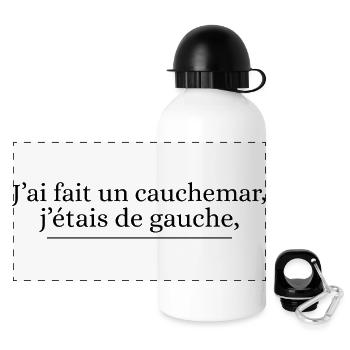 I Have Made A Nightmare I Was Left Political Humor - Panoramic Thermal Bottle with Lid 500 ml - white - Front