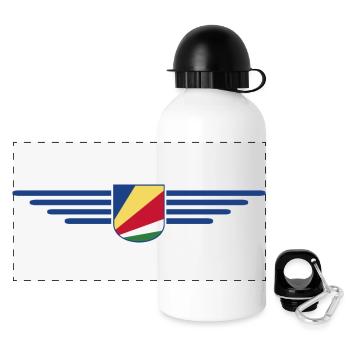 Fans des Seychelles : des t-shirts pour rêver sur l’île - Gourde panoramique avec couvercle 500 ml - blanc - Devant