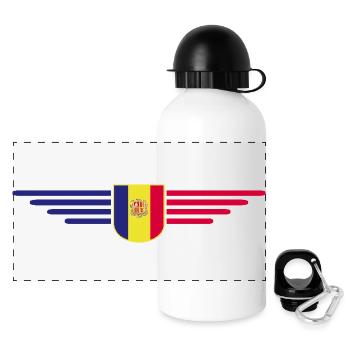 Andorra Fans T-Shirt Design - Panoramic Thermal Bottle with Lid 500 ml - white - Front