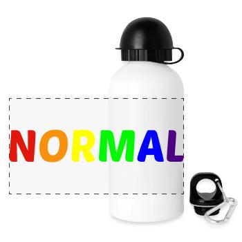 NORMAL - Panoramic Thermal Bottle with Lid 500 ml - white - Front