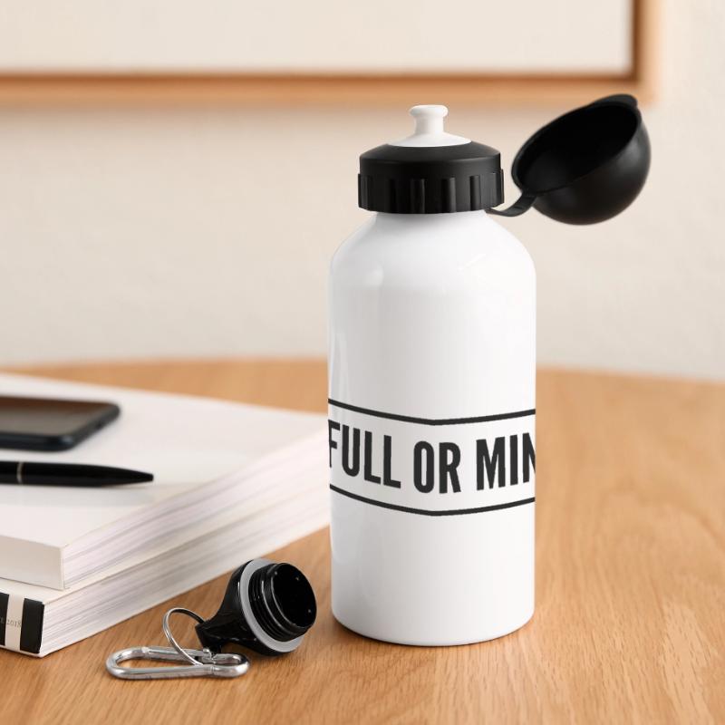 Geistig voll oder achtsam? Panorama Trinkflasche mit Deckel 500 ml