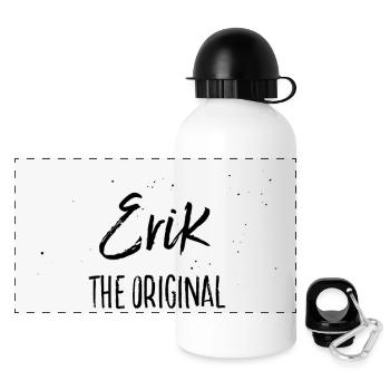 Erik - Panorama Trinkflasche mit Deckel 500 ml - Weiß - Vorne