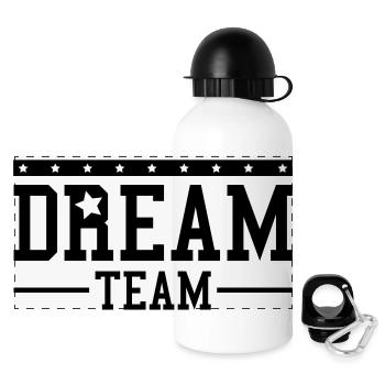 dream_team_design_ri1 - Gourde panoramique avec couvercle 500 ml - blanc - Devant