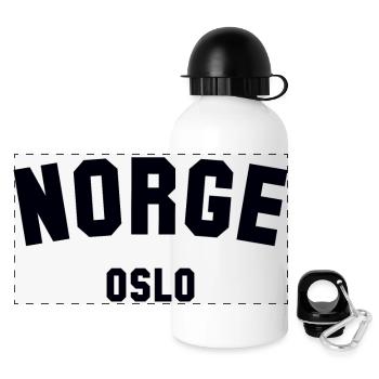 OSLO, Norvège Norwegen Norge - Gourde panoramique avec couvercle 500 ml - blanc - Devant